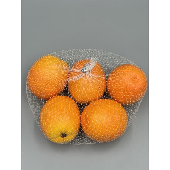 Realistic Oranges Fake Fruit Artificial 5 Pieces Props Play - Picture 2 of 3